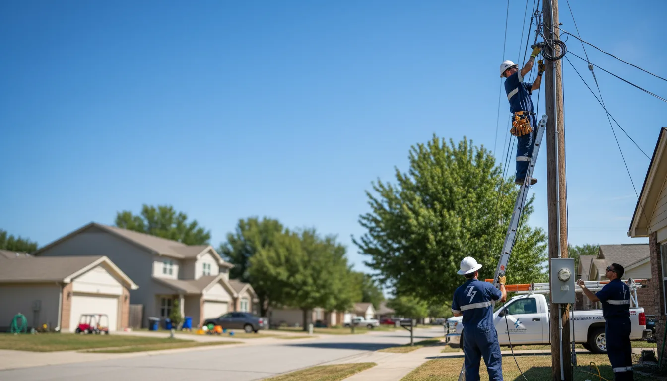 Residential electrician providing installation services in Marathon, IA
